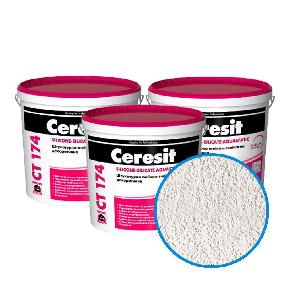 Ceresit СТ 174 Штукатурка силикат-силиконовая, 25 кг., (зерно 1,5 мм.)