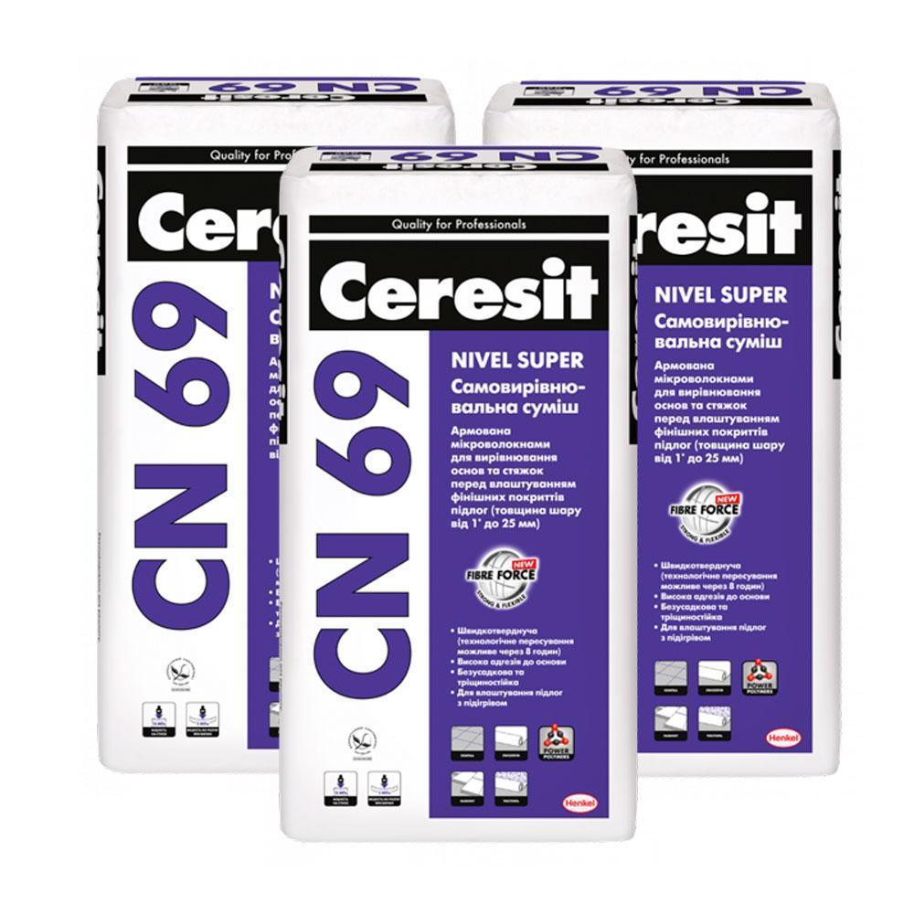 СN-69 CERESIT, самовыравнивающаяся смесь для пола от 3-15мм – фото СN-69 CERESIT, самовыравнивающаяся смесь для пола от 3-15мм – фото