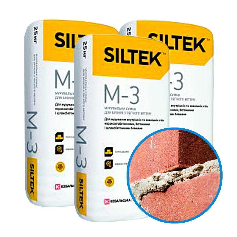 Кладочная смесь SILTEK М-3 для керамзитобетонных блоков